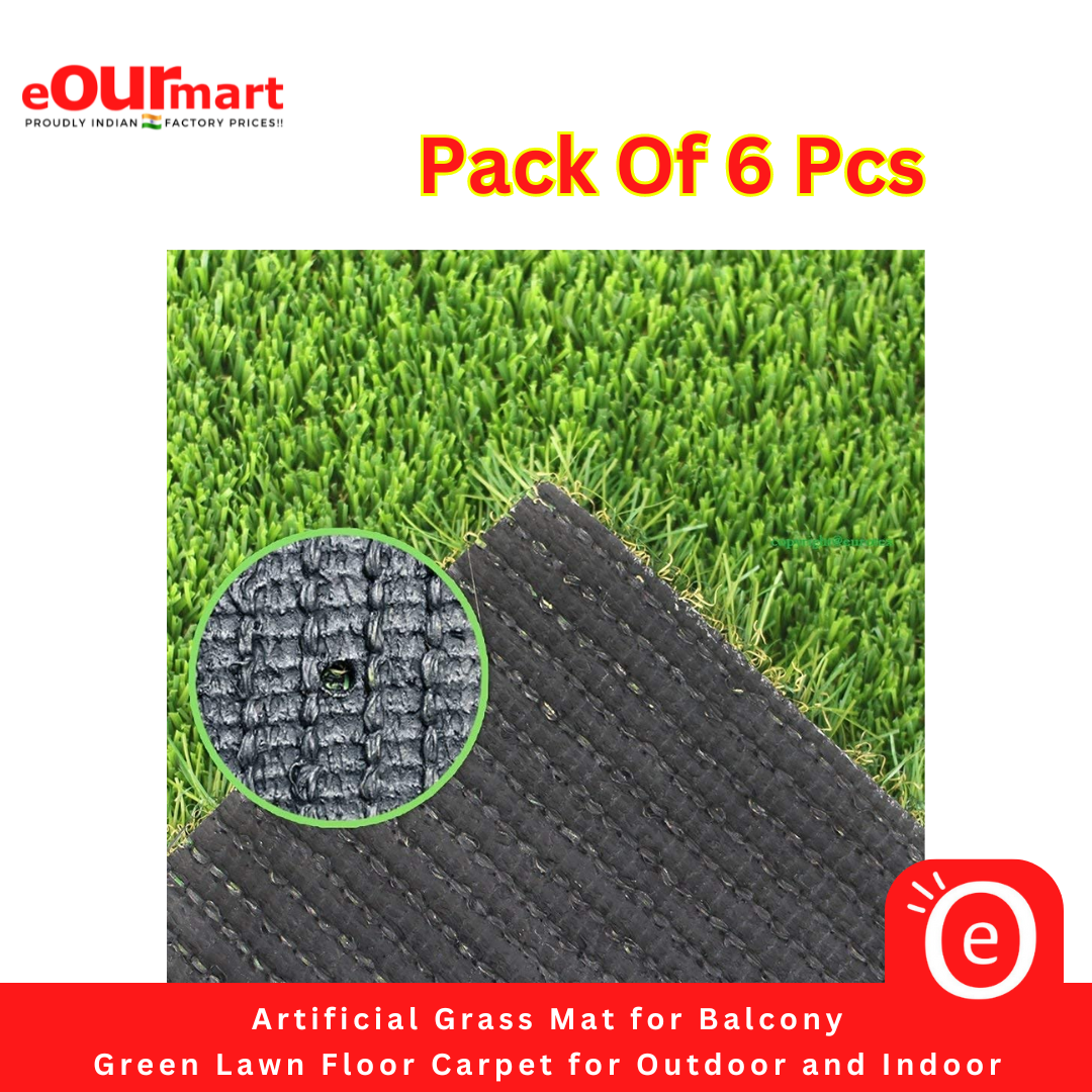 Artificial Grass Mat for Balcony | Green Lawn Floor Carpet for Outdoor and Indoor