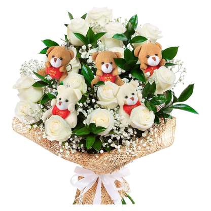 Stuffed Teddy Bear Keychain | Mini Teddy Bear Toy | I Love You Teddy Bear Keychain (Colour & Design May Vary) | For Birthday, Wedding, Xmas Decorations Party Favor