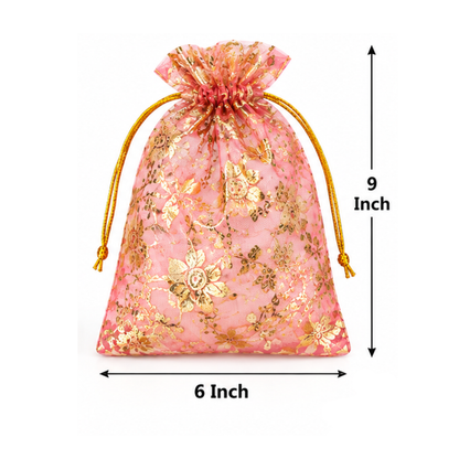 Potli Bags for Return Gifts | Organza Drawstring Pouches | Factory Rate