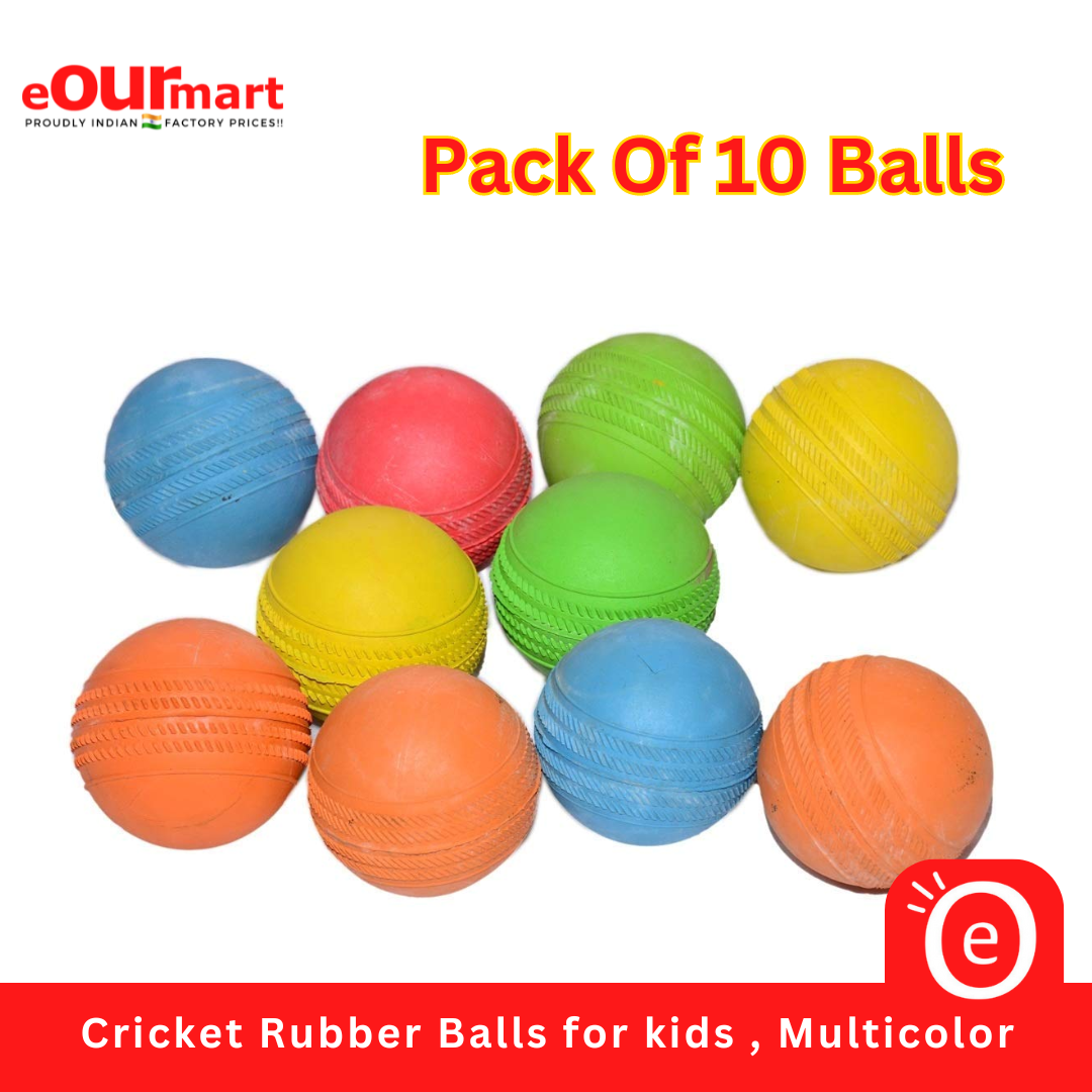 Cricket Rubber Balls for kids , Multicolor