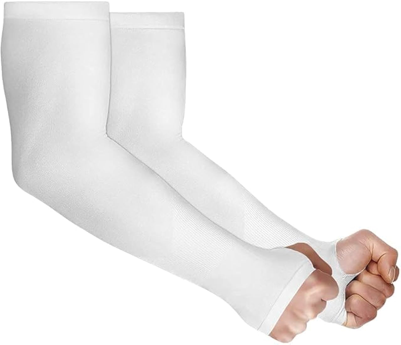 Arm Sleeves for Men & Women, UV Sun Protection Arm Sleeves for Men & Women, Arm Cover for Biking,Cricket,Cycling, Golf, Outdoor Sports, White, Design May Vary
