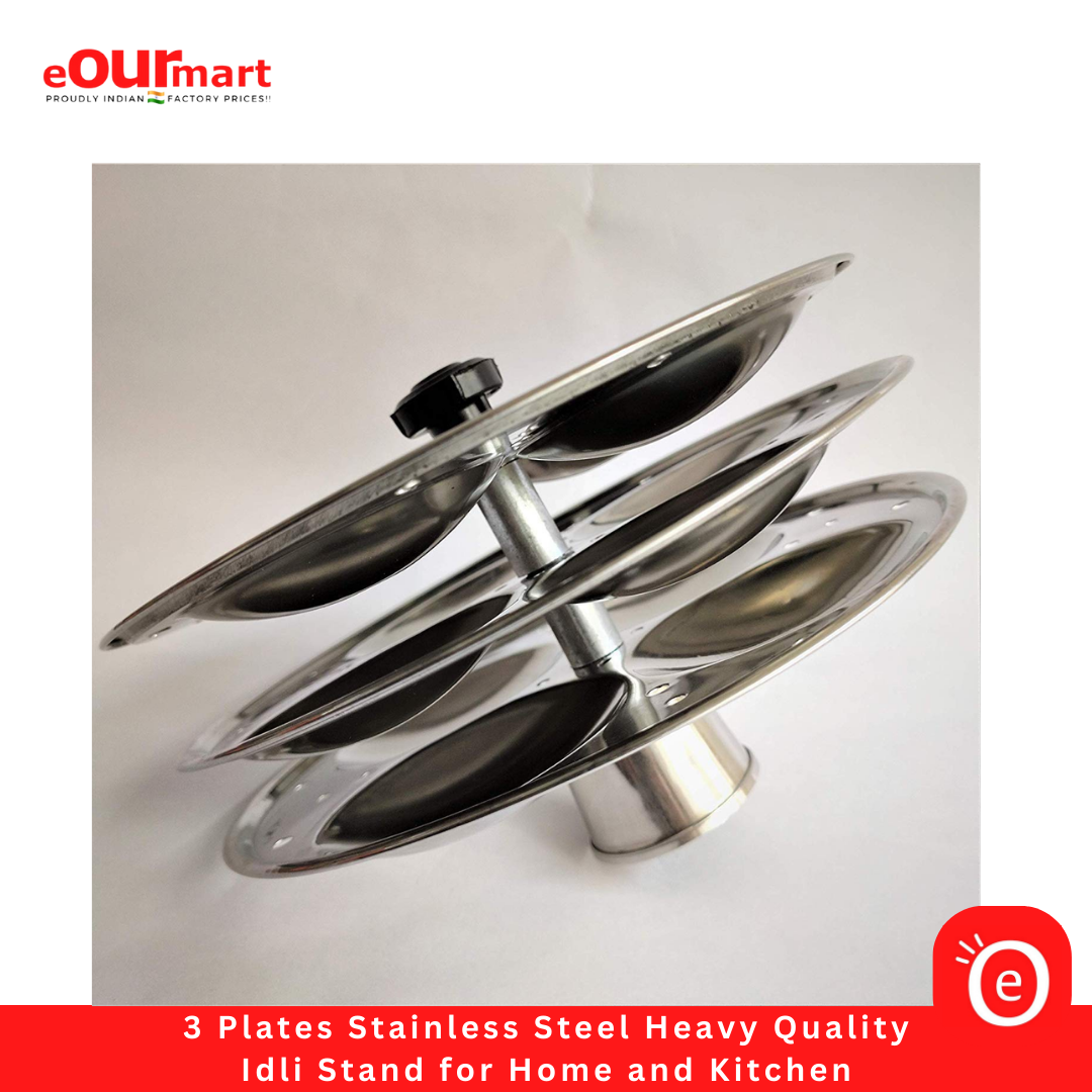 Edli Stand Idli Stand With Stainless Steel Plates | Idli Stand for Home and ...