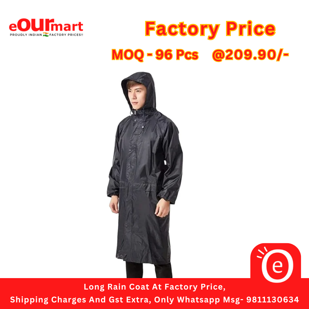 Long rain jacket with hood shop
