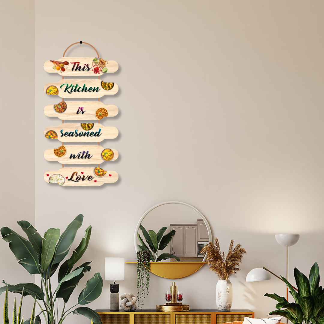 Wall Hanging Wholesale B2B@ ₹110 MOQ 48 Pcs Factory Price | Wall Hangings Kitchen Quotes | Wall Art for Home Decoration of Kitchen, Diningroom, Gifting, Hotel, Restaurant(12X24 Inch)