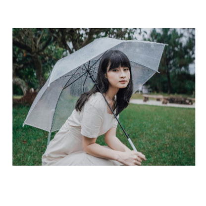 Umbrella Transparent, Durable Transparent Clear Umbrella @89.90/-(21 Inch, 8 Stick)
