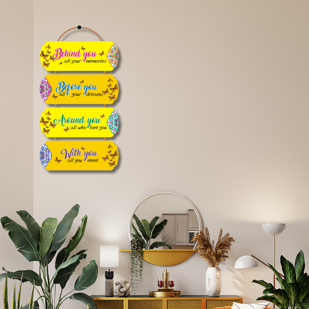Wall Hanging Wholesale B2B@ ₹110 MOQ 48 Pcs Factory Price | Home Decor Wall Hanging Motivational Quotes | Wall Decor for Home, Livingroom, Gifting and Bedroom (12X24 Inch)