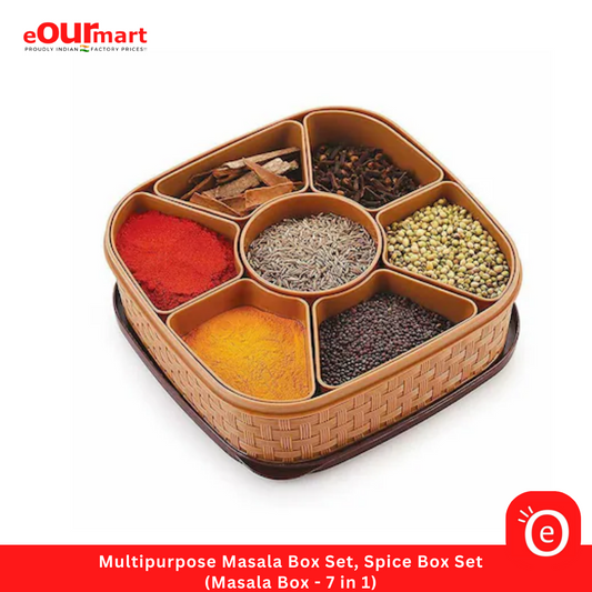 Multipurpose Masala Box Set, Spice Box Set - (Masala Box - 7 in 1)
