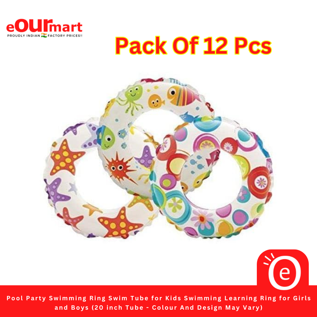 Pool Party Swimming Ring Swim Tube for Kids (2-7Year) (20 inch Tube ...