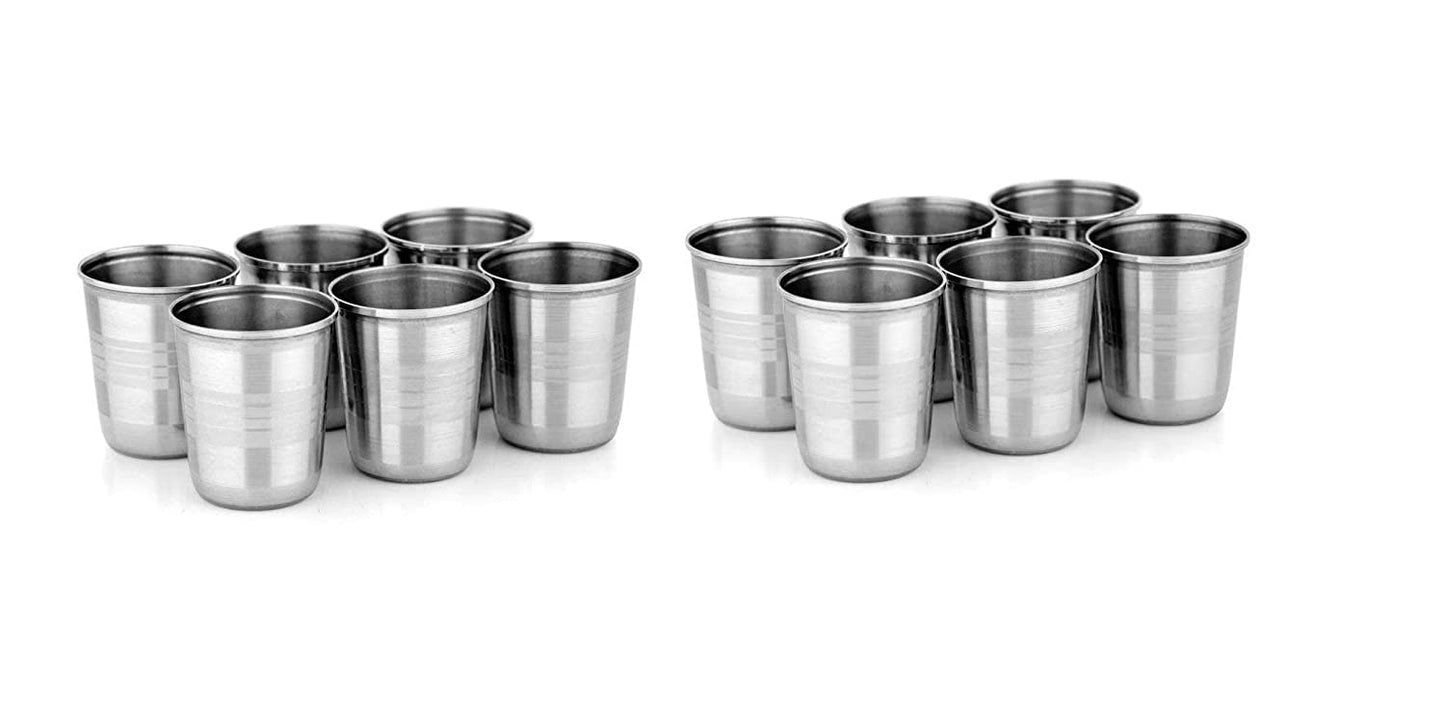 Buy 6 Piece Stainless Steel Glass Set Online | Utility Gift @ ₹31/- Per Piece| All India Delivery