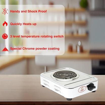 Buy Stove Electric Cooking Heater,Coil Based  @2999 | Lpg Shortage Option,All India Delivery