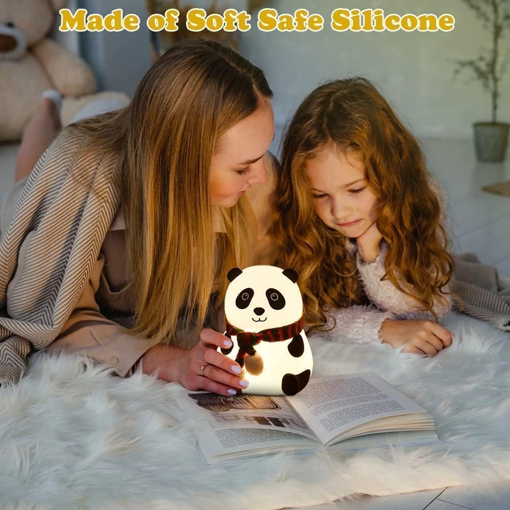 Touch Silicone Panda Light Lamp, MOQ 100 PCS, @175/- Per Piece | Night Light for Kids, Girls & Boys | Cute Bedroom Decor for Women | Cute Panda Lamp