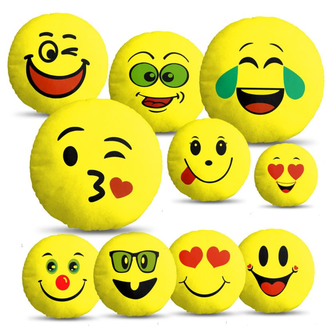 Smiley Cushion Emoji | Smiley Fabric Cushions Pillows | Smiley Pillow Cushion Soft Toys Stuffed Plush for  Home | Sleeping Pillow for Girl Birthday Gift, Valentine's Day