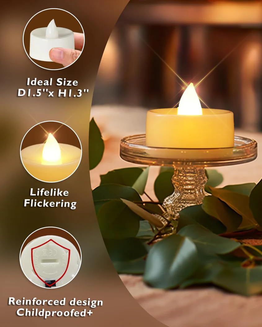 Diwali LED Flameless LED Tea Light Candles | Smokeless Decorative LED Candles Factory Rate