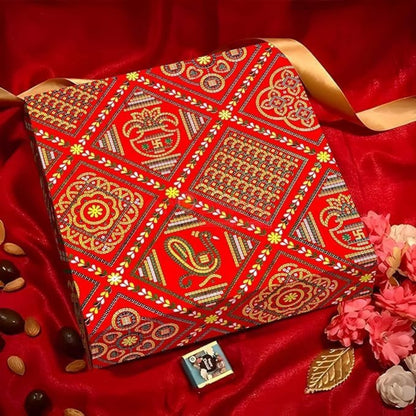 Diwali Gift Packing Paper 18x25 inch, ₹3.5/- per peice MOQ 400 Pcs= 1400/- | Red Jaipuri Chunri Paper