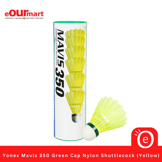 Yonex Mavis 350 Green Cap Nylon Shuttlecock (Yellow)