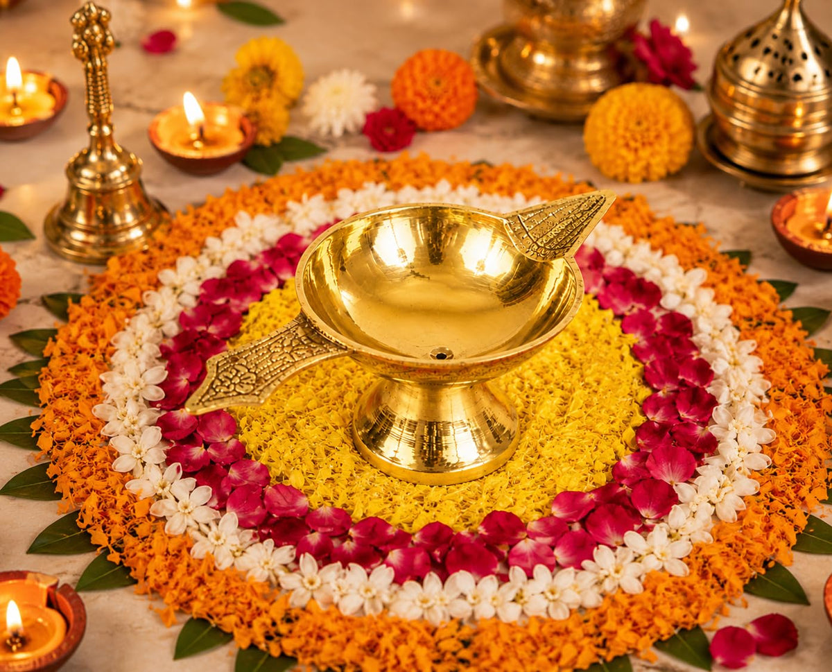 Brass Diya for Puja Small Size Akhand Diya for Puja | Deepak for Pooja Diwali Gift Item