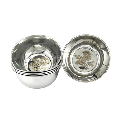 Buy 6 Piece Stainless Steel Serving Bowl Set | Utility Gift @ ₹31/- Per Piece | All India Delivery