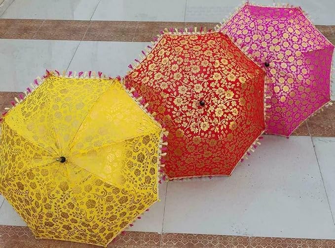 Decorative Indian Umbrella 17 Inch | Single Fold Manual At Factory Rate