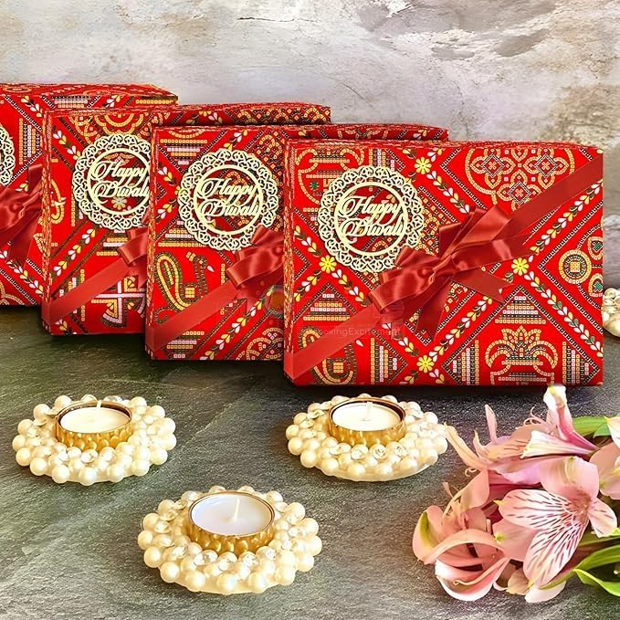 Diwali Gift Packing Paper 18x25 inch, ₹3.5/- per peice MOQ 400 Pcs= 1400/- | Red Jaipuri Chunri Paper