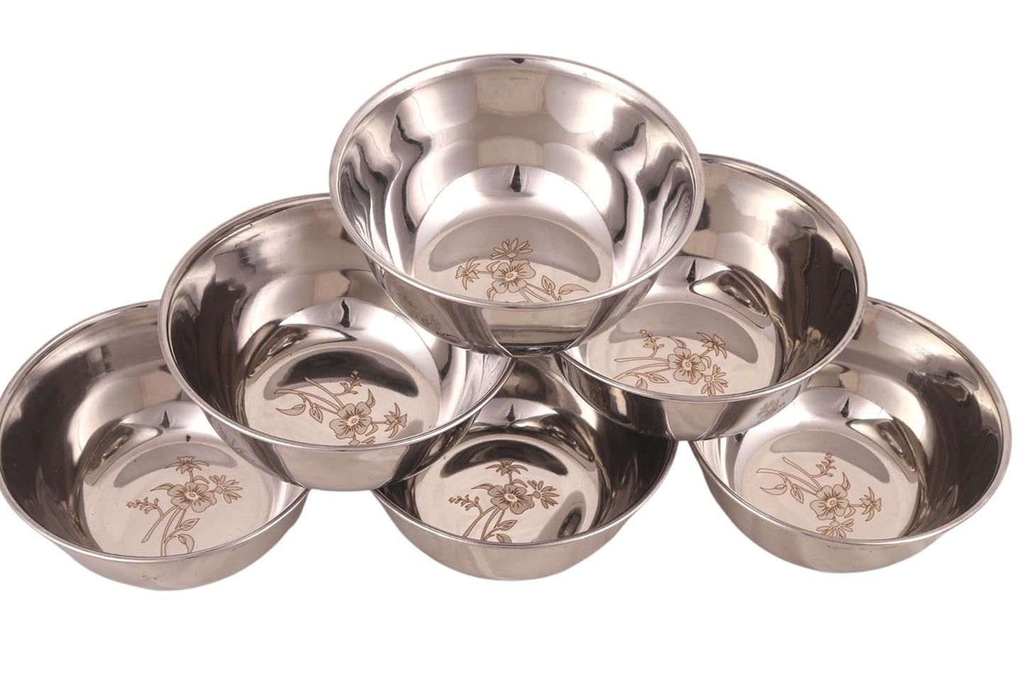 Buy 6 Piece Stainless Steel Serving Bowl Set | Utility Gift @ ₹31/- Per Piece | All India Delivery