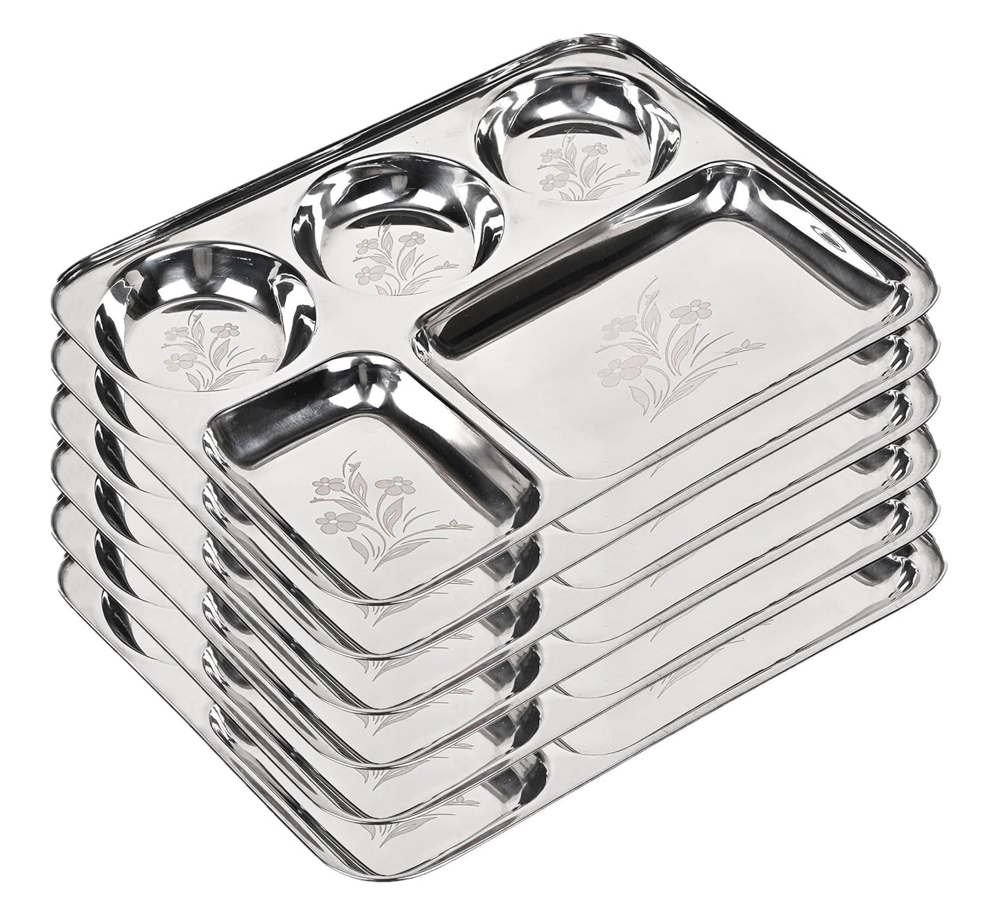 Buy Stainless Steel 5 in 1 Bhojan Thali Online | Utility Gift  Donation Thali ₹91/- Per Piece | All India Delivery