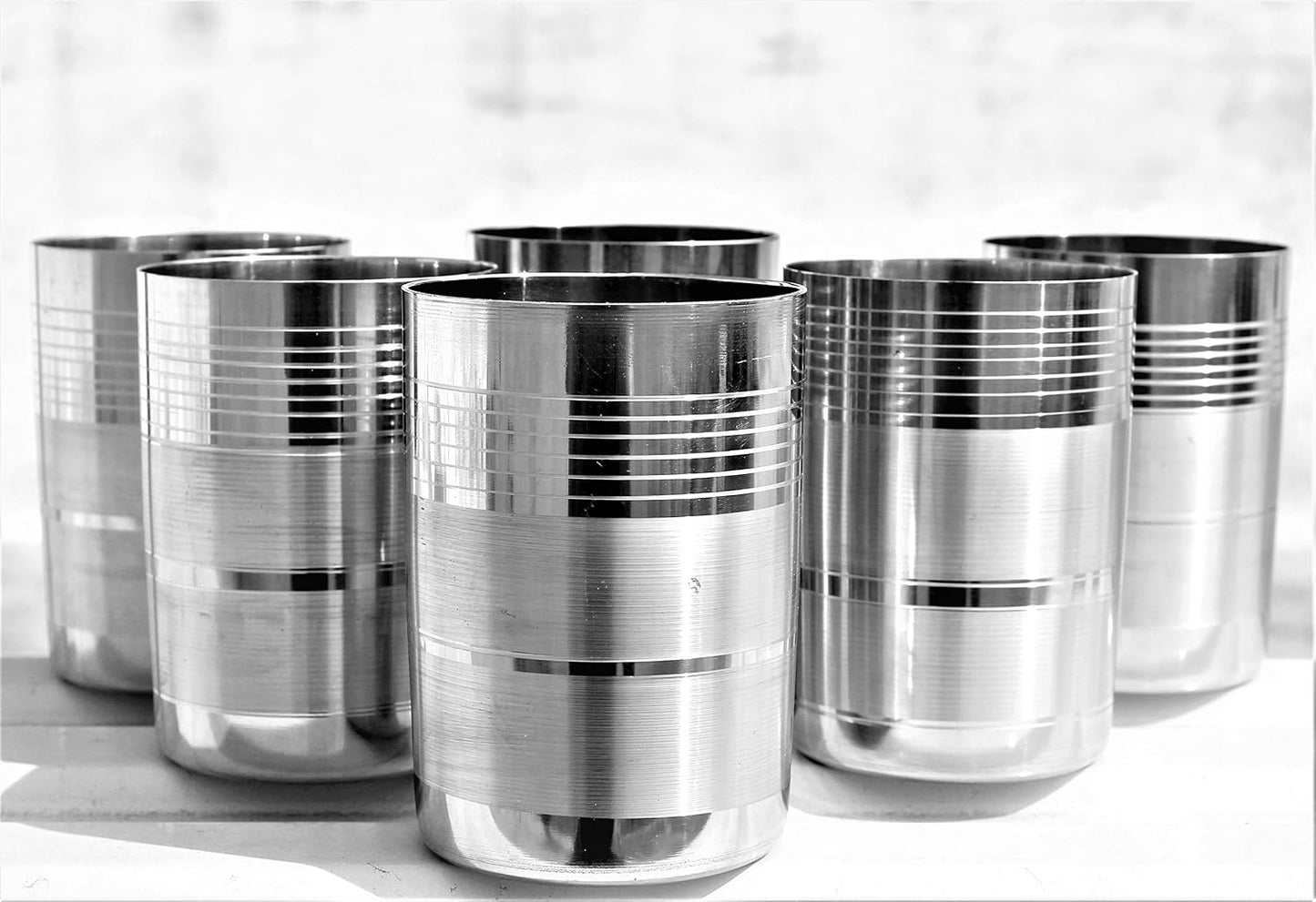Buy 6 Piece Stainless Steel Glass Set Online | Utility Gift @ ₹35/- Per Piece | All India Delivery