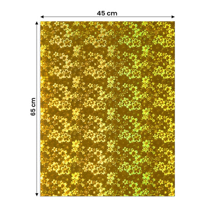 Golden Gift Wrapping Paper | Diwali Gift Wrap Sheet | Decorative Gift Packing Paper 65 × 45 cm | Factory Rate