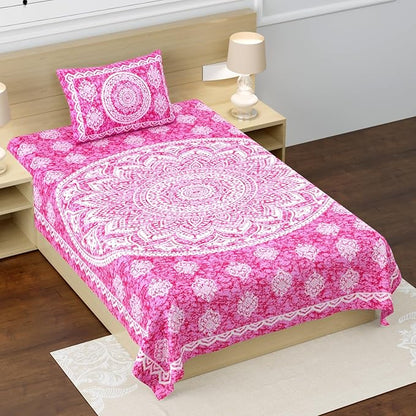 Diwali Gift Double Bed Bedsheet under ₹ 149 | Cotton 53x85 inch, Multicolor MOQ 51 Pcs - ₹7599/-