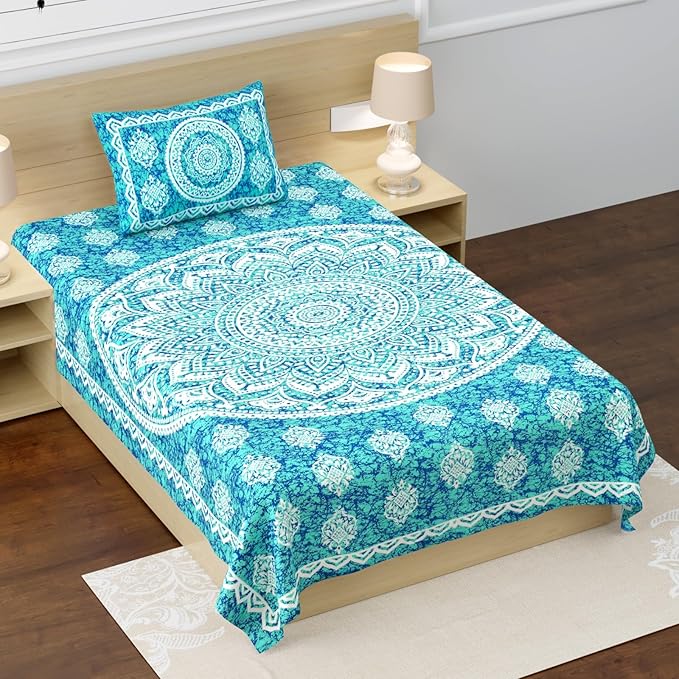 Diwali Gift Double Bed Bedsheet under ₹ 149 | Cotton 53x85 inch, Multicolor MOQ 51 Pcs - ₹7599/-