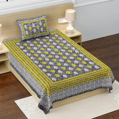 Diwali Gift Double Bed Bedsheet under ₹ 149 | Cotton 53x85 inch, Multicolor MOQ 51 Pcs - ₹7599/-