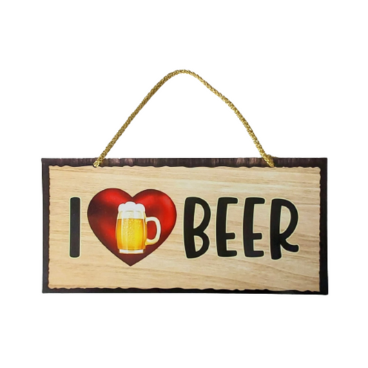 Wall Hanging I Love Beer