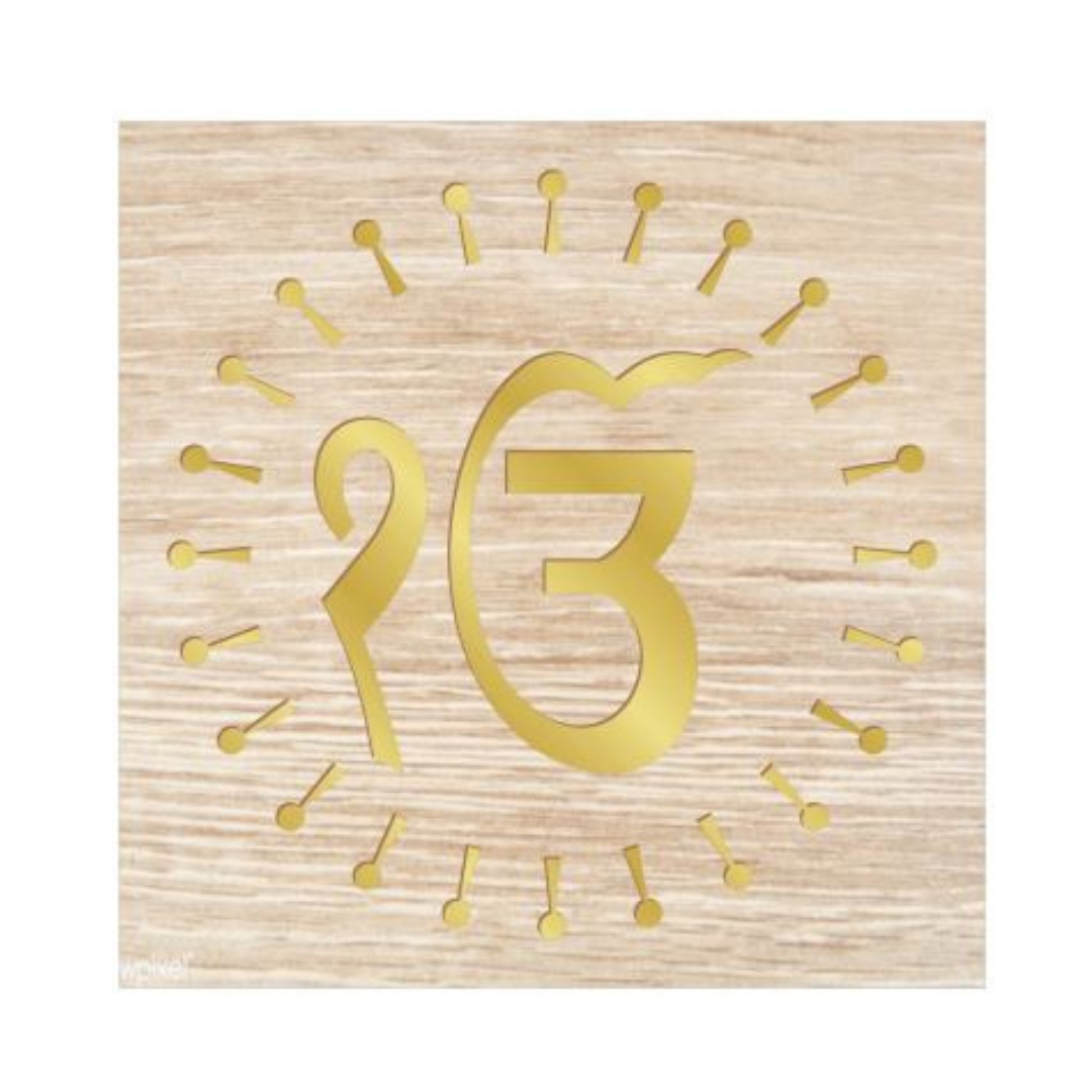 Sikh Religious Ik Onkar Golden Acrylic Mirror Sheet and Pinewood Lasercut Wall Decor for Divinity room/Living Room/Bedroom/Office/Home Wall (16X16 Inch, 1pcs)