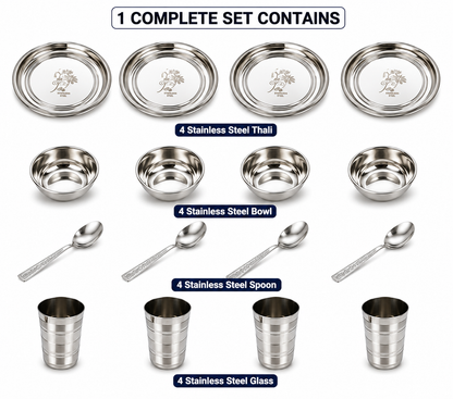 Diwali Gift Under ₹399/- | Stainless Steel Dinner Set At Lowest Price