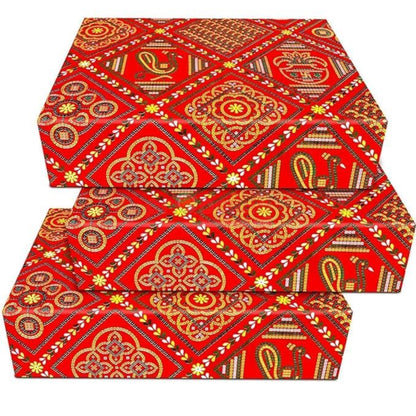 Diwali Gift Packing Paper | Red Jaipuri Chunri Paper At Factory Rate