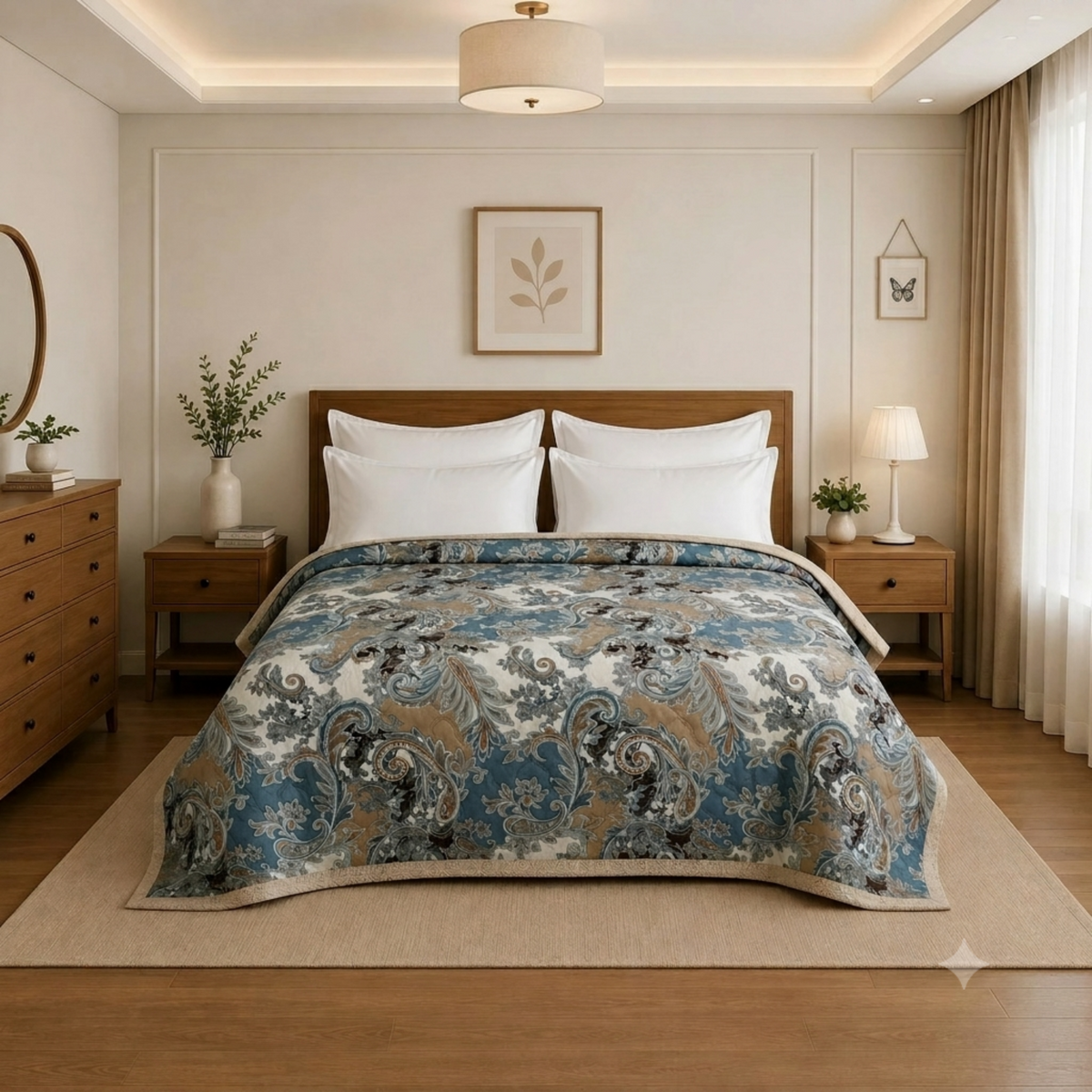 Double Bed Blanket 225×180 cm | Quilted Microfiber