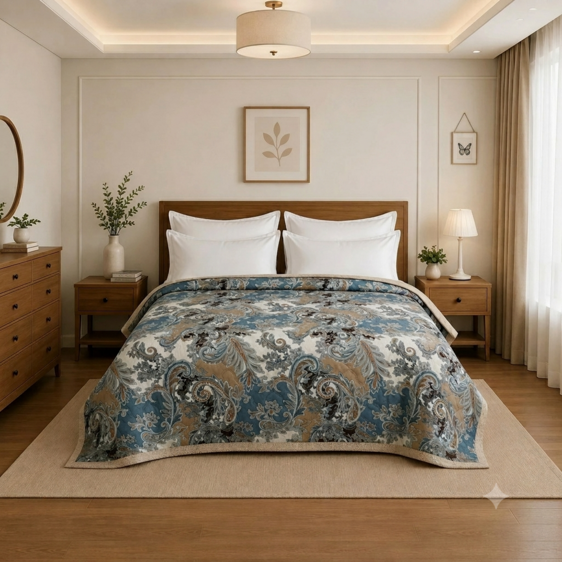 Double Bed Blanket 225×180 cm | Quilted Microfiber