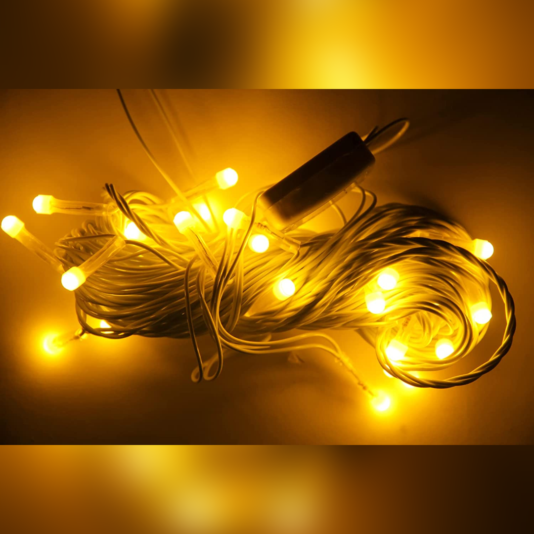 Rice Bulb Decorative Light for Diwali Assorted (Color May Vary) (18 Bulb, 150 Inch)