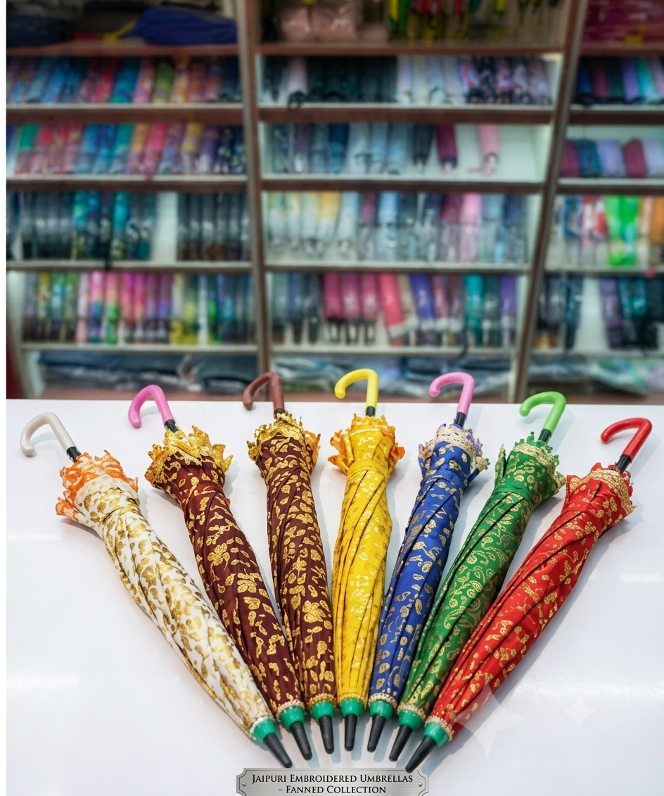 Decorative Indian Umbrella 17 Inch | Single Fold Manual At Factory Rate