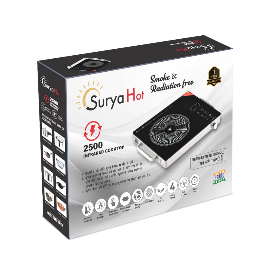 Buy Stove Electric Induction  infrared @3999 Use Any Utensil.All India Delivery