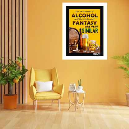 Alcohol Quote Wall Frame