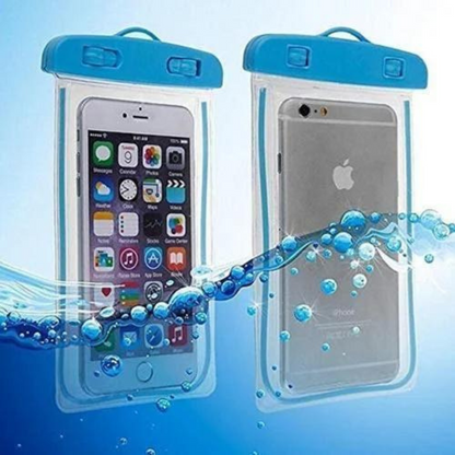 UV Protective Waterproof Clip Lock Design Mobile Pouch with Hanging Strap Rain Cover Suitable for Smartphones for Women and Men(2Pcs, Color May Vary)