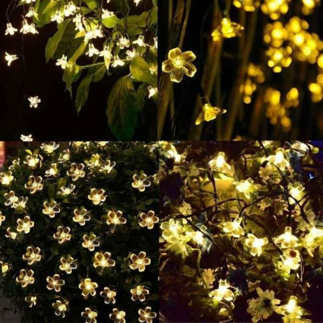 Silicon String Light Silicon Fairy Flower LED String Light For Indoor Outdoor Decoration ...