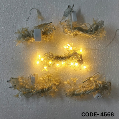 Silicon Fairy Flower LED String Light For Indoor Outdoor Decoration (14 Bulb, 230 Inch, Warm White)