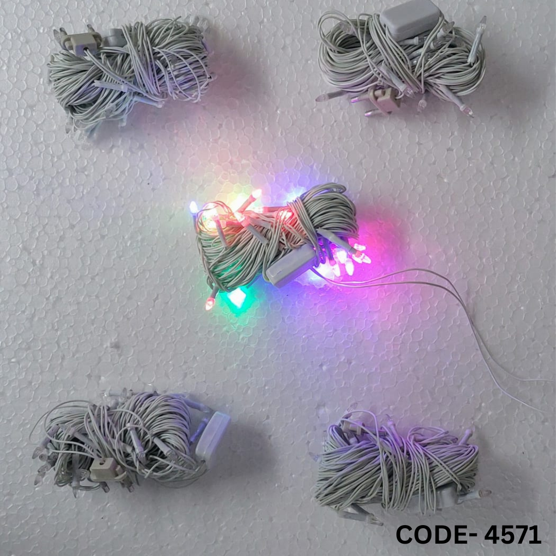 Rocket Shaped LED Bulb String Light for Diwali, RGB (430 Inch, 26 Bulb, Multicolor)