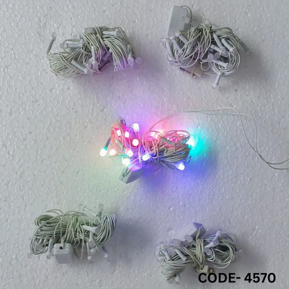 RGB Rice Decorative Light for Diwali, 8mm (272 Inch, 18 Bulb)