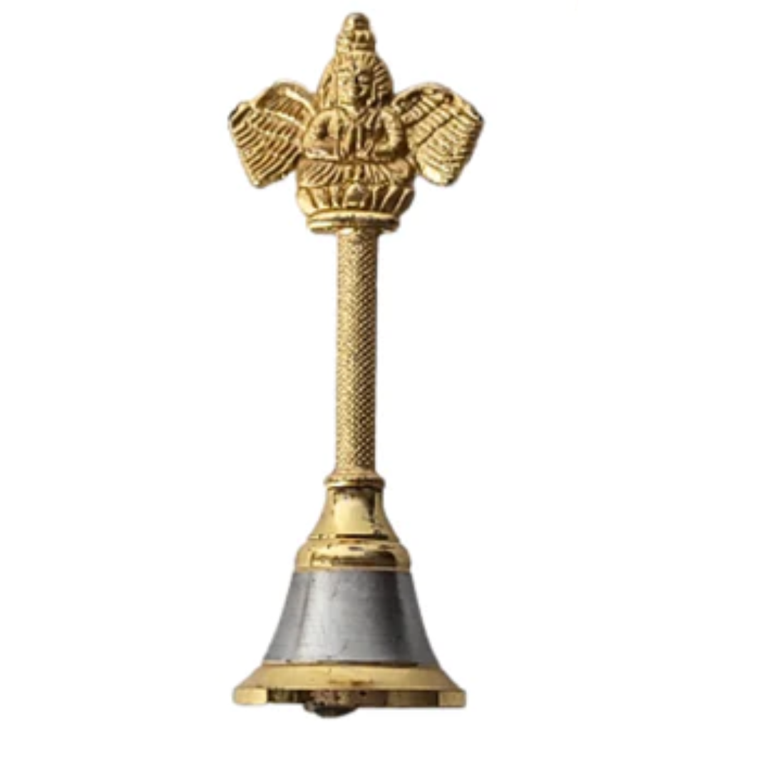 Buy Metal Puja Bell, Ghanti/Ghanta for Home and Temple, Prayer Bell ...