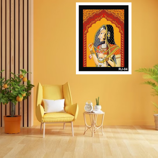 Rajasthani Culture Lady Photo Frame