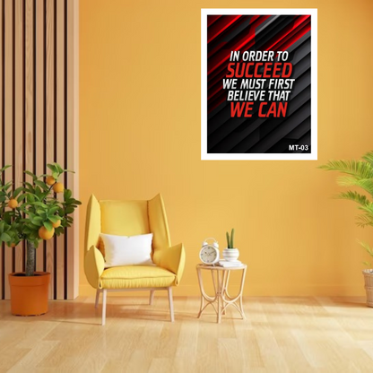 Success Quote Wall Art