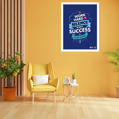 Hard Work Quote Wall Art