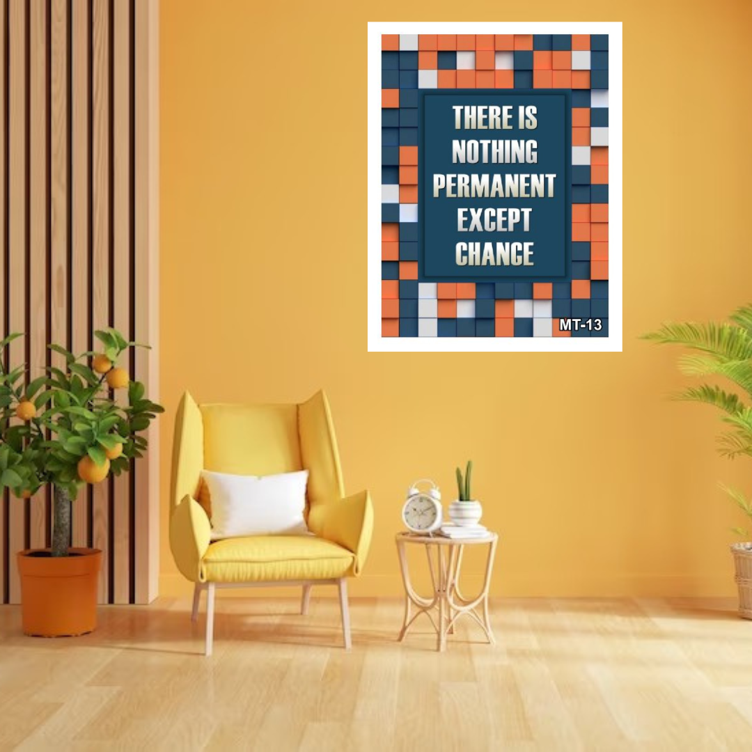 Motivational Quote Wall Frame